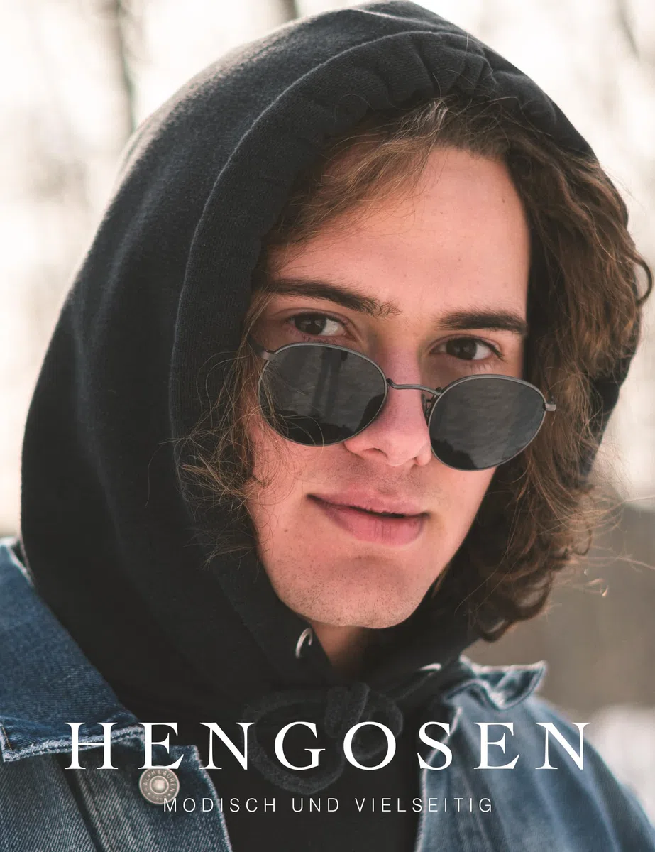 HENGOSEN Sonnenbrille Herren Rund Sunglasses-Men: Polarisiert Runde Sonnenbrille Retro Metallrahmen Sonnenbrille Herren Damen