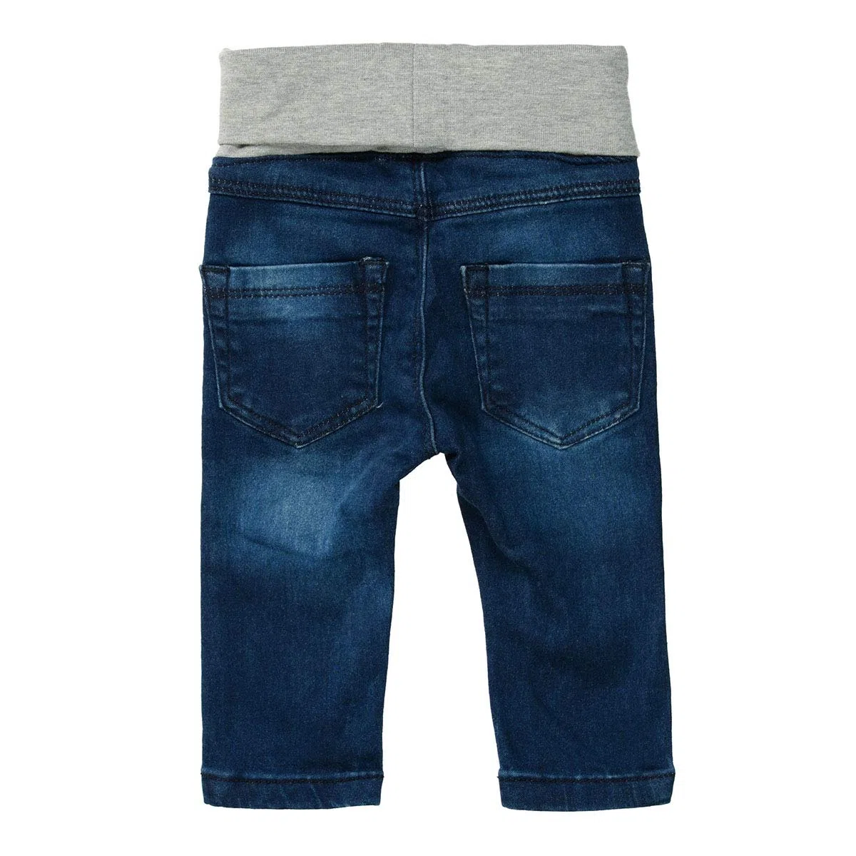 Staccato Jeans Baby Unisex - Pull On, weich, elastischer Umschlagbund, strapazierfähig - Mid Blue Denim, Größe 68-86