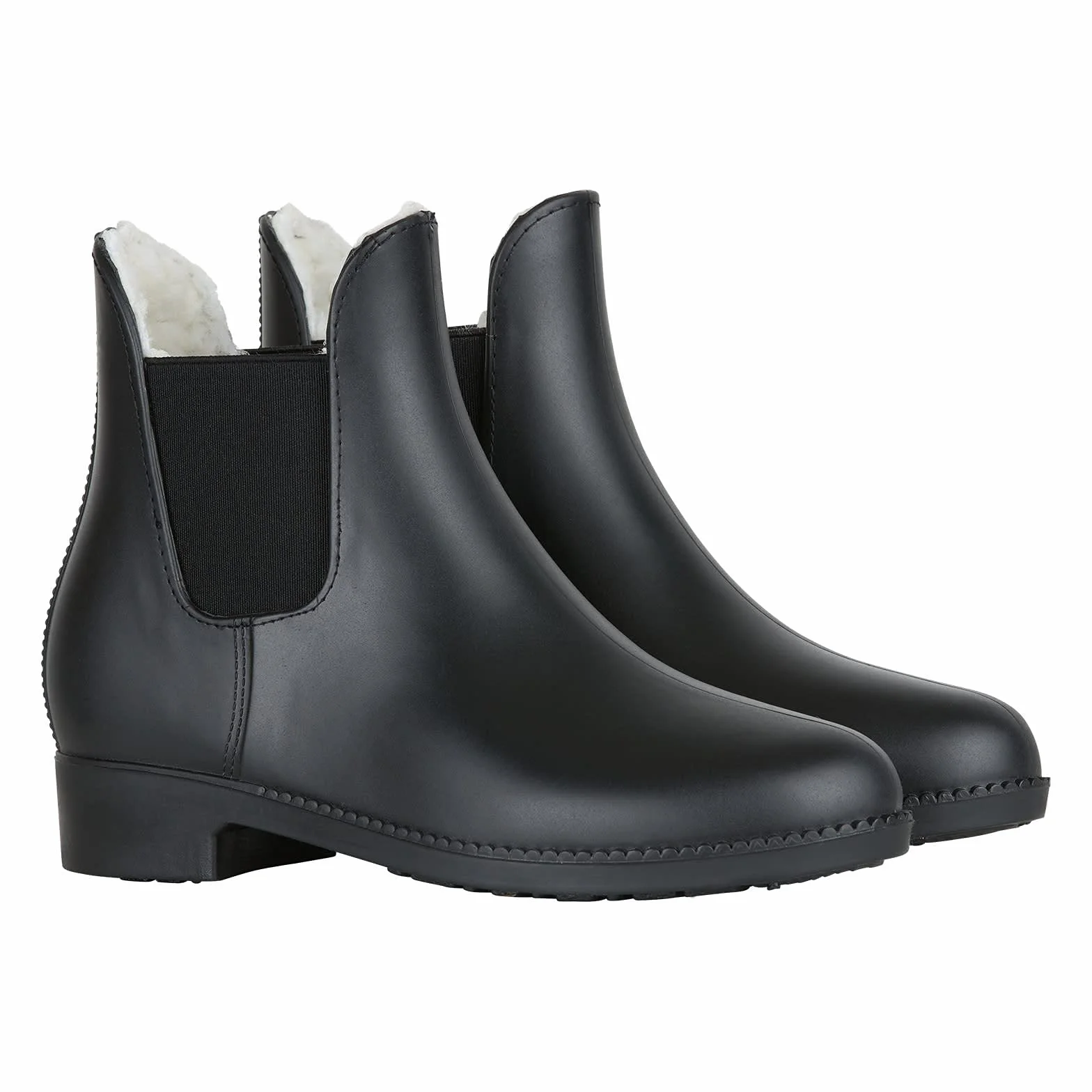 HORZE Kinder Winterreitstieflette Bonn, Thermo Reitstieflette Mädchen, wasserdichte Gummi Stallschuhe Thermo, Schwarz, 34