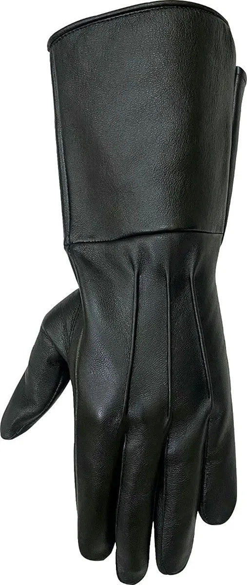 SI Herren Mittelalterliche Renaissance Kostüm Schwertmann Steampunk ungefütterte Lederhandschuhe Stulpen
