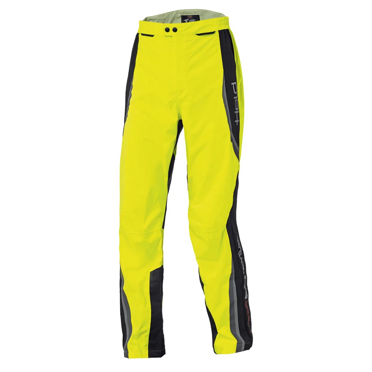 Held Rainblock 2 Base - Sport Motorrad Regenhose Herren - Membrane 100% Wasserdicht, Atmungsaktiv - Reflex Einsätze - Packtasche - Antirutsch-Gewebe am Gesäß