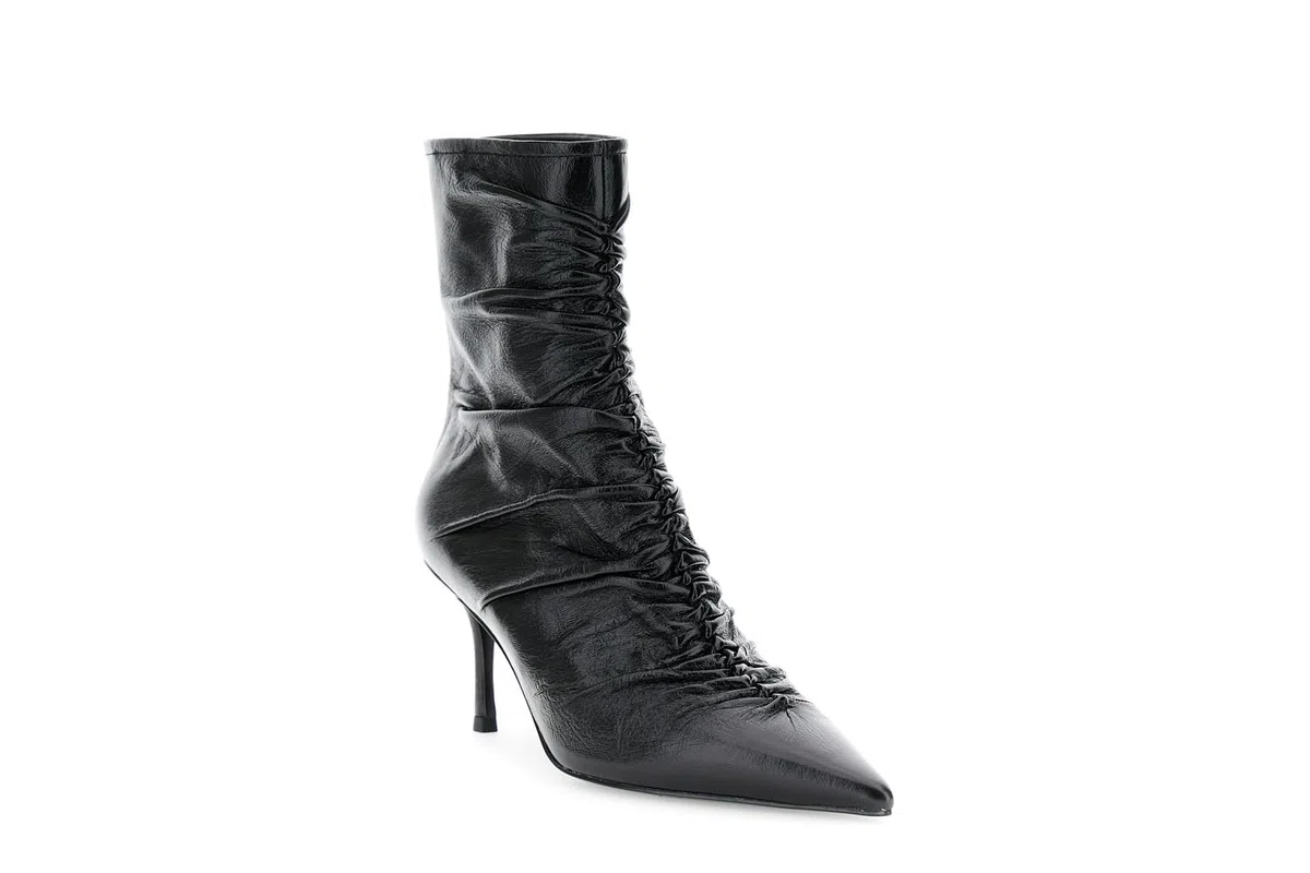 CAFèNOIR - Stiefeletten Aus Leder In Naplak-Optik Mit Reißverschluss Hinten, Für Frauen, Farbe