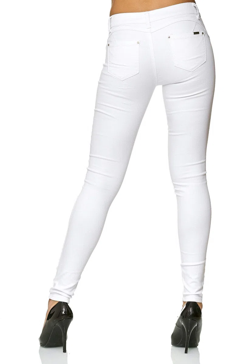 Elara Damen Stretch Hose Push Up Jeans Chunkyrayan