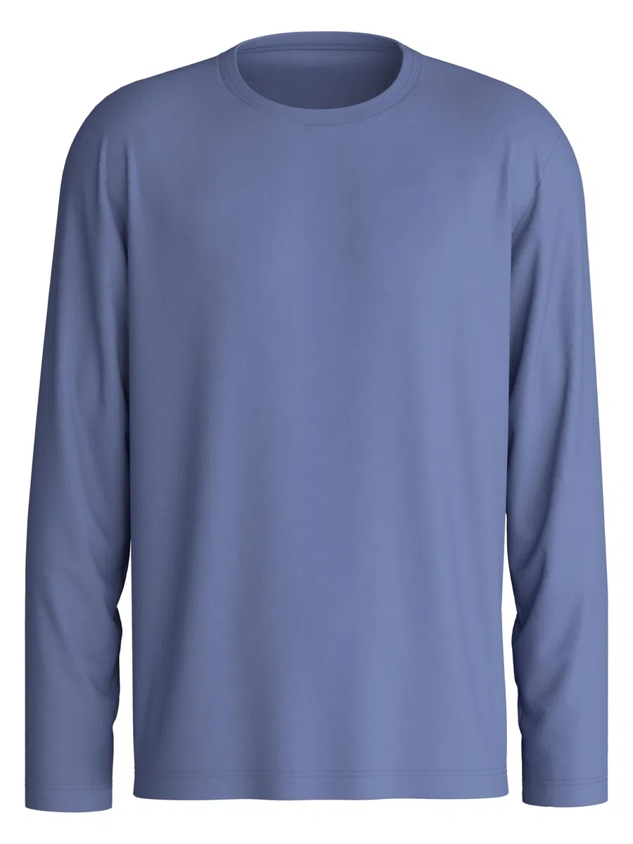 CALIDA Remix Basic Sleep Langarmshirt Herren, aus 100% Baumwolle