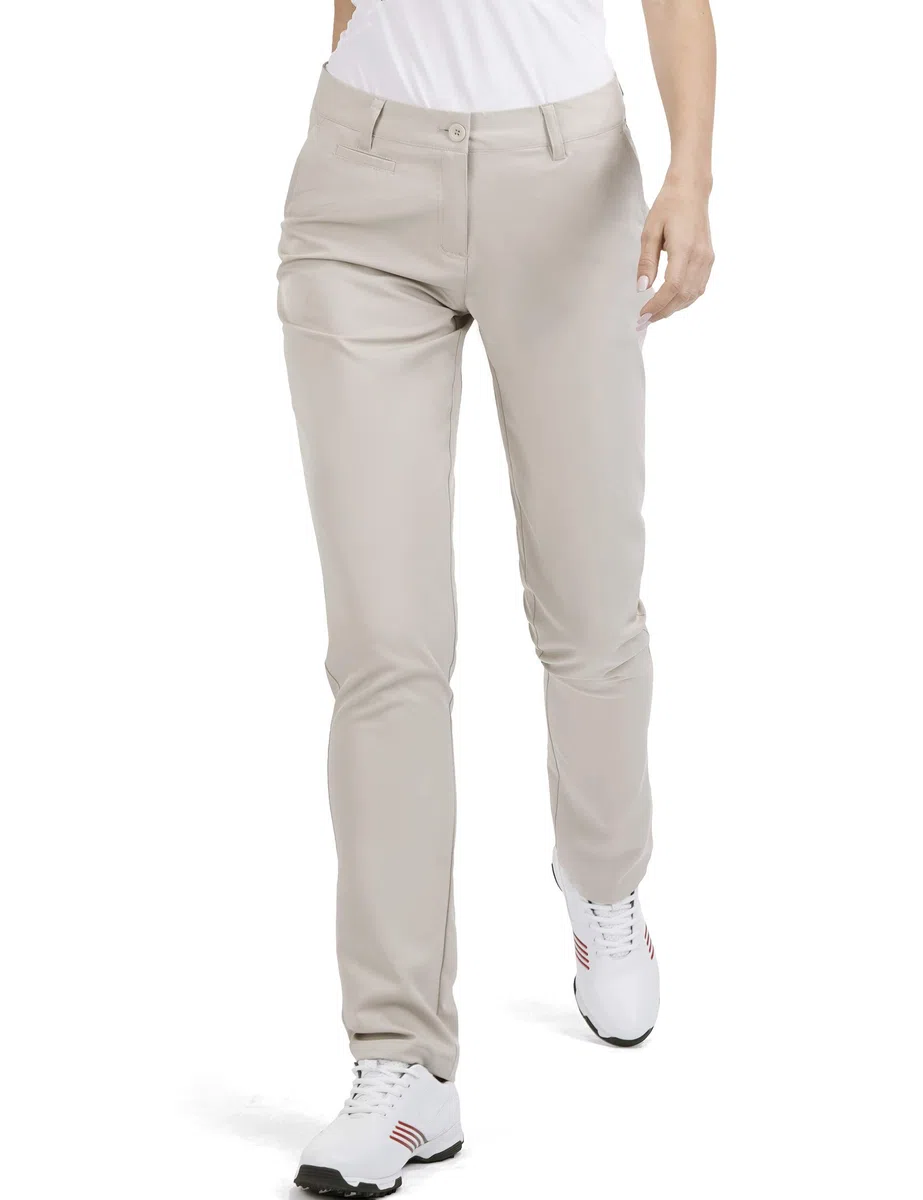 Women's Golf Pants Stretch Straight Lightweight Breathable Twill Work Chino Ladies Pants