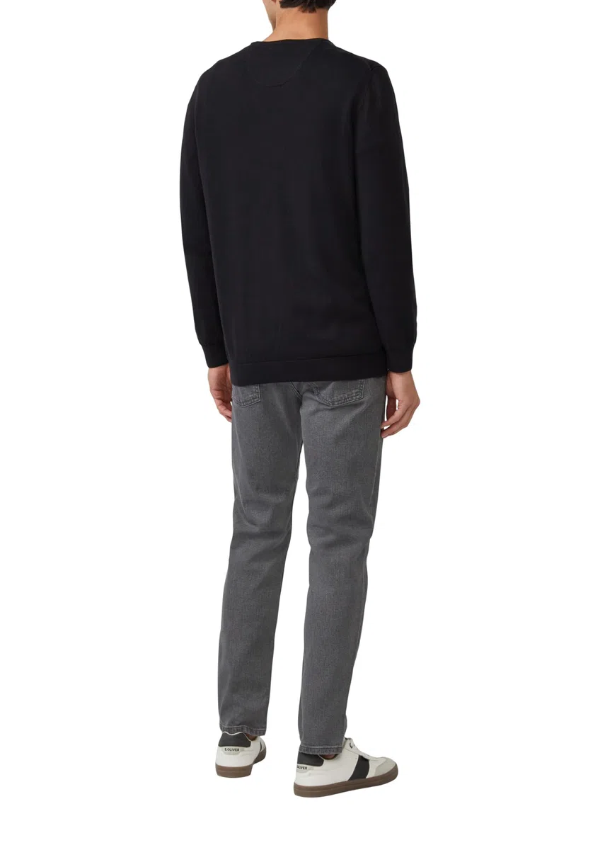 s.Oliver Herren Pullover V-Ausschnitt, Regular Fit, Langarm, 100% Baumwolle
