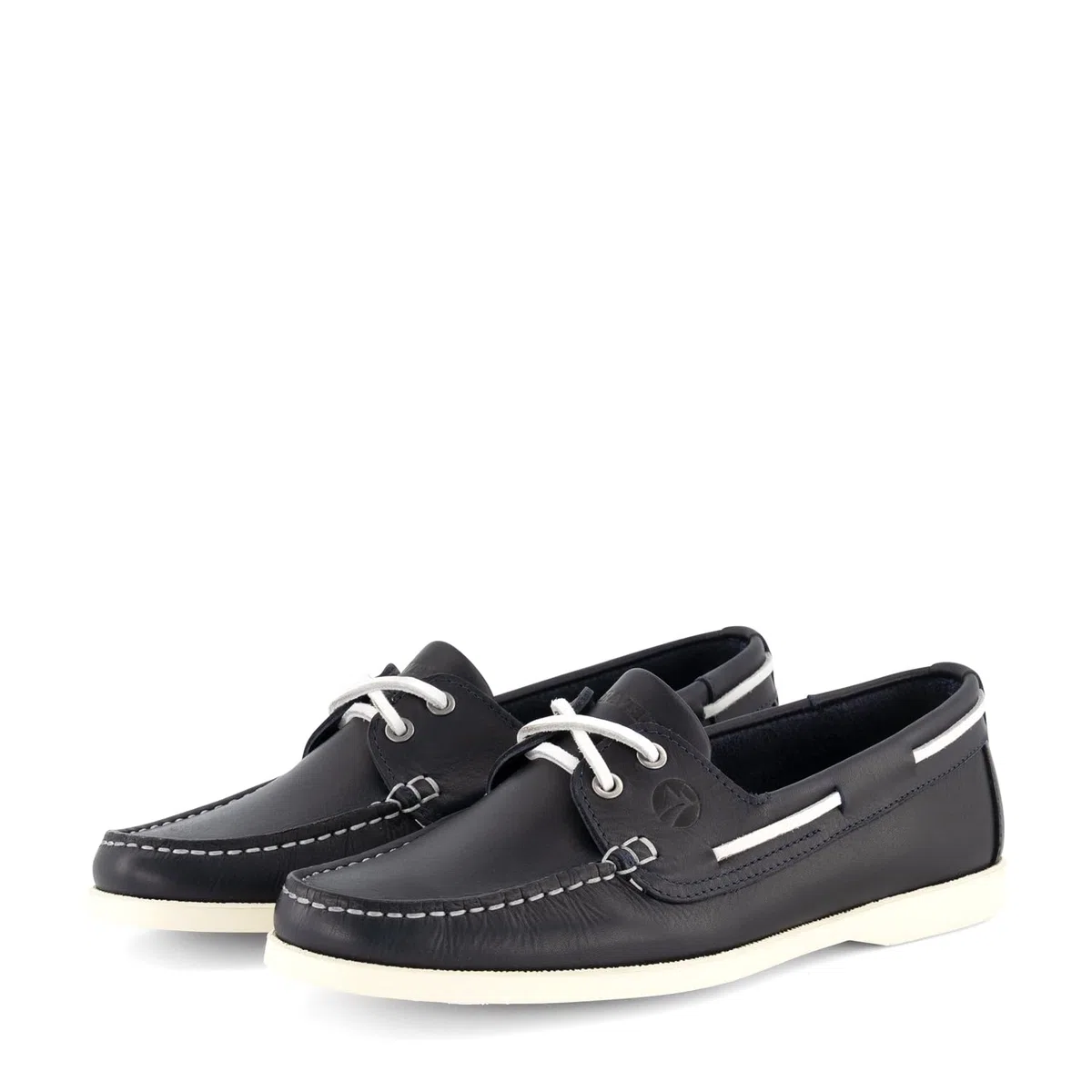 Travelin' Damen Exmouth Lady Slip On Nautical Leder Sommerschuhe - Blau