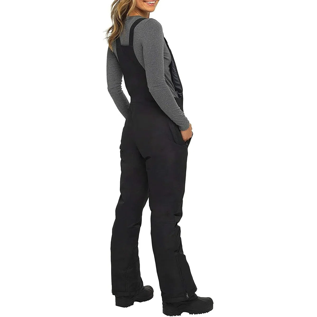 Skihose Damen Wasserdicht Schneehose Winddicht Snowboardhose Ski Hosen Für Frauen Warm Skioverall Hosenträgerhose mit Verstellbarer Leicht Latzhose Mode Softshellhose Overall Skianzug Funktionshose