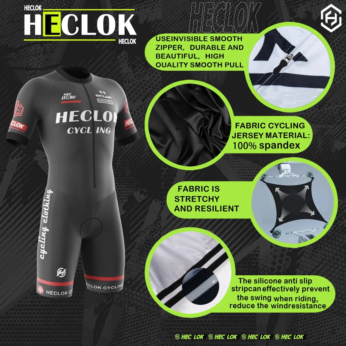 Herren Fahrrad Skinsuit,Kurzarm-Radsportanzug，Gepolstert einteilig Trisuit Bike Short Trisuit Einteiler für Wettkampf，Handgefertigter Hochdichter Schwamm in Wettkampfqualität Gepolstert