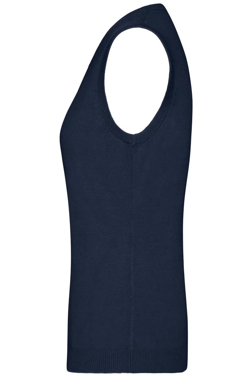 James & Nicholson Damen V-Pullunder - Tailliert Geschnittener Pullunder mit tiefem V-Ausschnitt