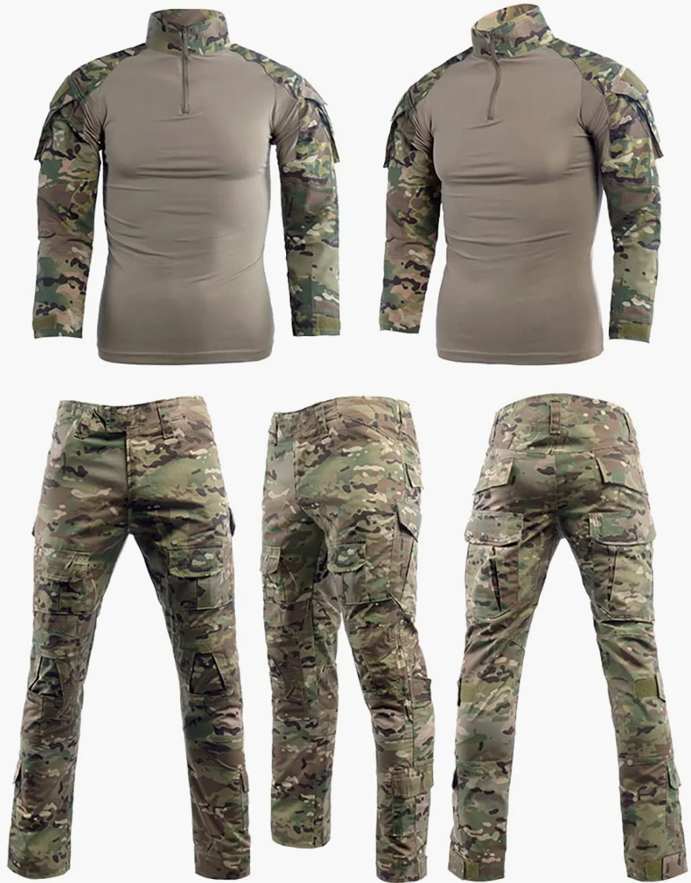LANBAOSI Herren Paintball Anzug Anzug Kampfhemd und Hose Set Langarm Ripstop Kleidung BDU Jagd Militäruniform