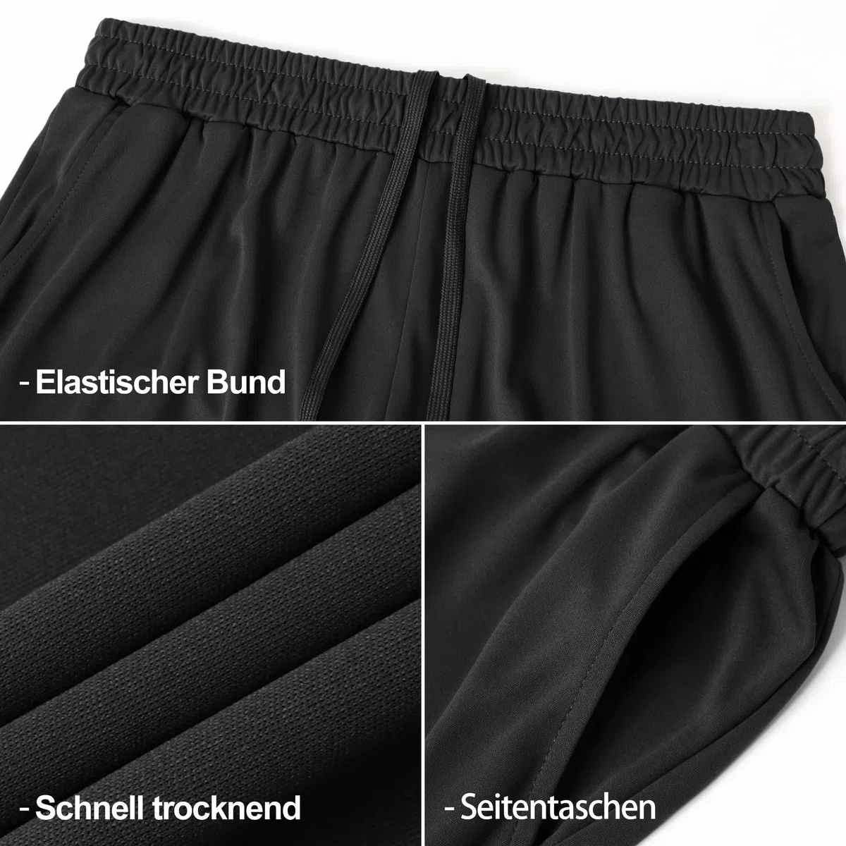 AKKQHH 5er-Pack Sporthose Herren Kurz Laufhose Kurze Hose mit Tasche Laufshorts Atmungsaktiv Schnell Trocknend Sportshorts Jogginghose Herren für Gym Sommer