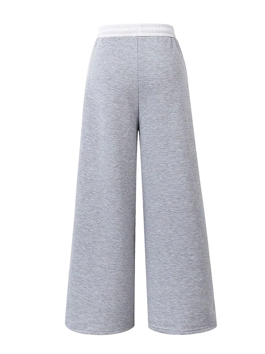 SweatyRocks Jogginghose Mädchen 122-152 Baggy Hose Teenager Sporthose Wide Leg Hose Lange Mädchenhose Mit Gummizug Herbst Mode Sweathose