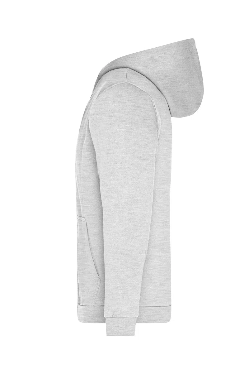 James & Nicholson Herren Basic Kapuzen-Sweatjacke - Klassische Sweatjacke mit Kapuze und Kordelzug