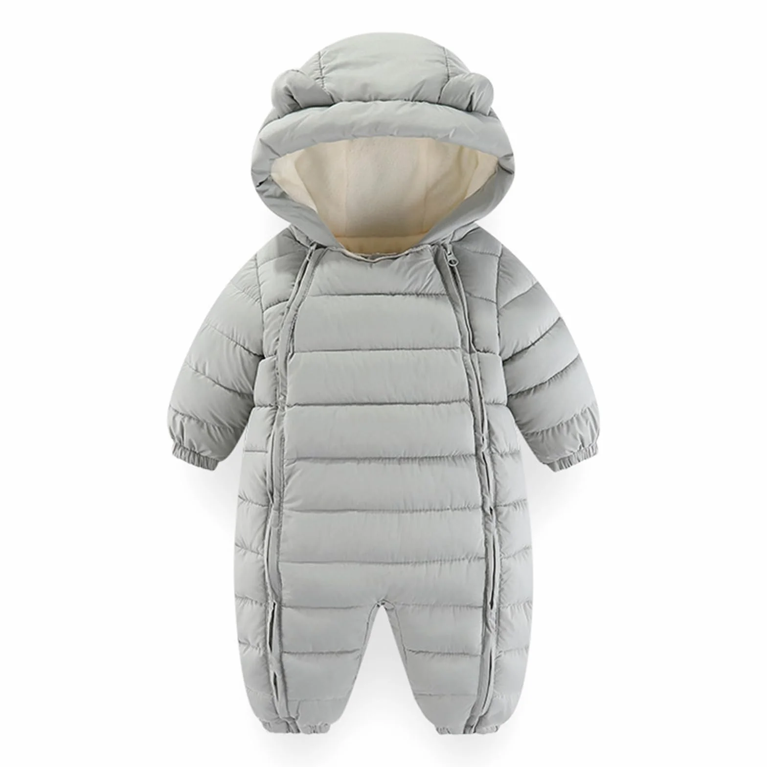 JiAmy Baby Jungen Schneeanzüge Strampler Winter Kapuzen Jumpsuit Mädchen Säugling Schneekleidung Dicke Outfits 0-30 Monate