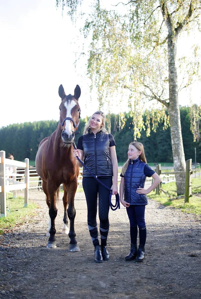 Covalliero Kerbl Reitleggings Equona, Vollbesatz, Mädchen, schwarz, 164/170
