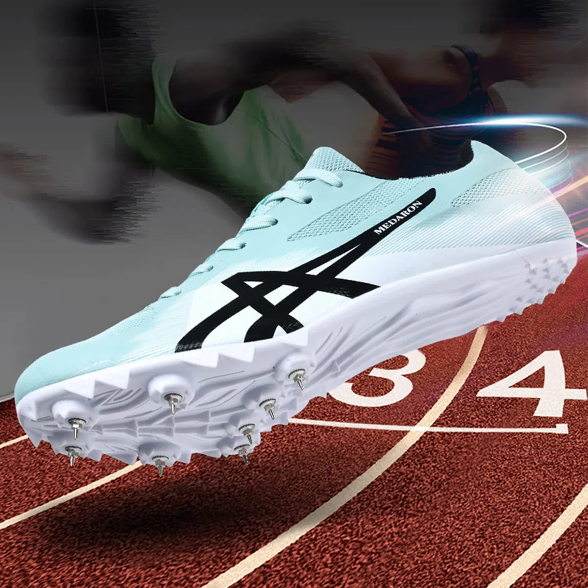 SDEQA Unisex Track and Field Spikes Schuhe Rennsprinte Sprint Runzeln Sneakers Atmungsaktiv Für Herren Frauen Jugendliche Leichtathletik