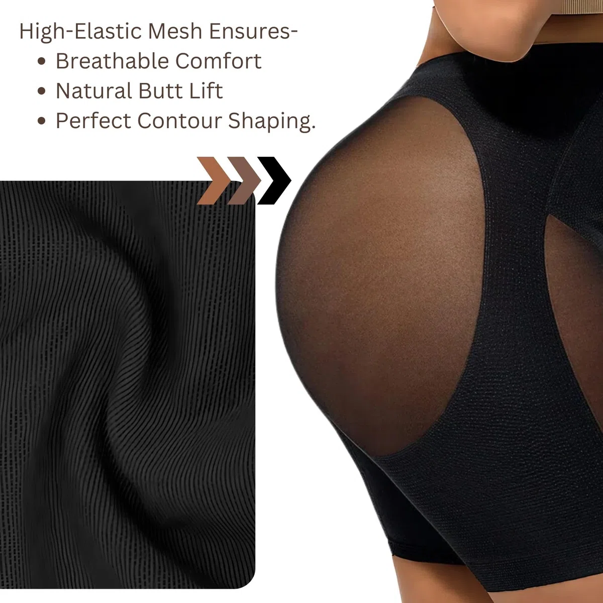 ISCBAFYX Low-Back-Shapewear-Shorts – Bauchkontrolle, Taillenmieder, Po-Lift, nahtlos und leicht – für tief Ausgeschnittene Kleider.