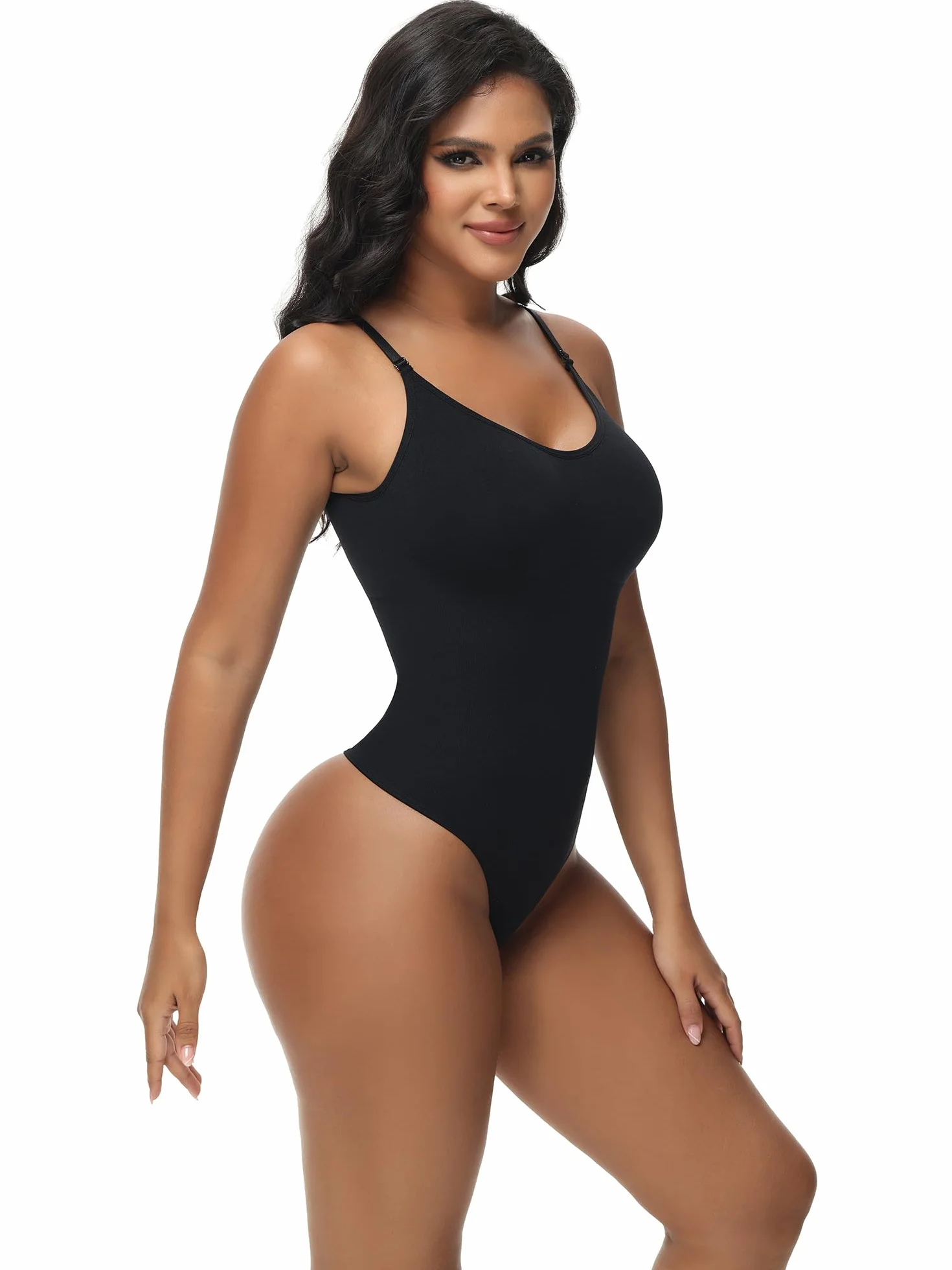 Breampot Shapewear Damen Bauchweg Bodysuit Formender Vielseitige Body Shper Frauen atmungsaktiven Materialien mit Verstellbarer Schultergurt