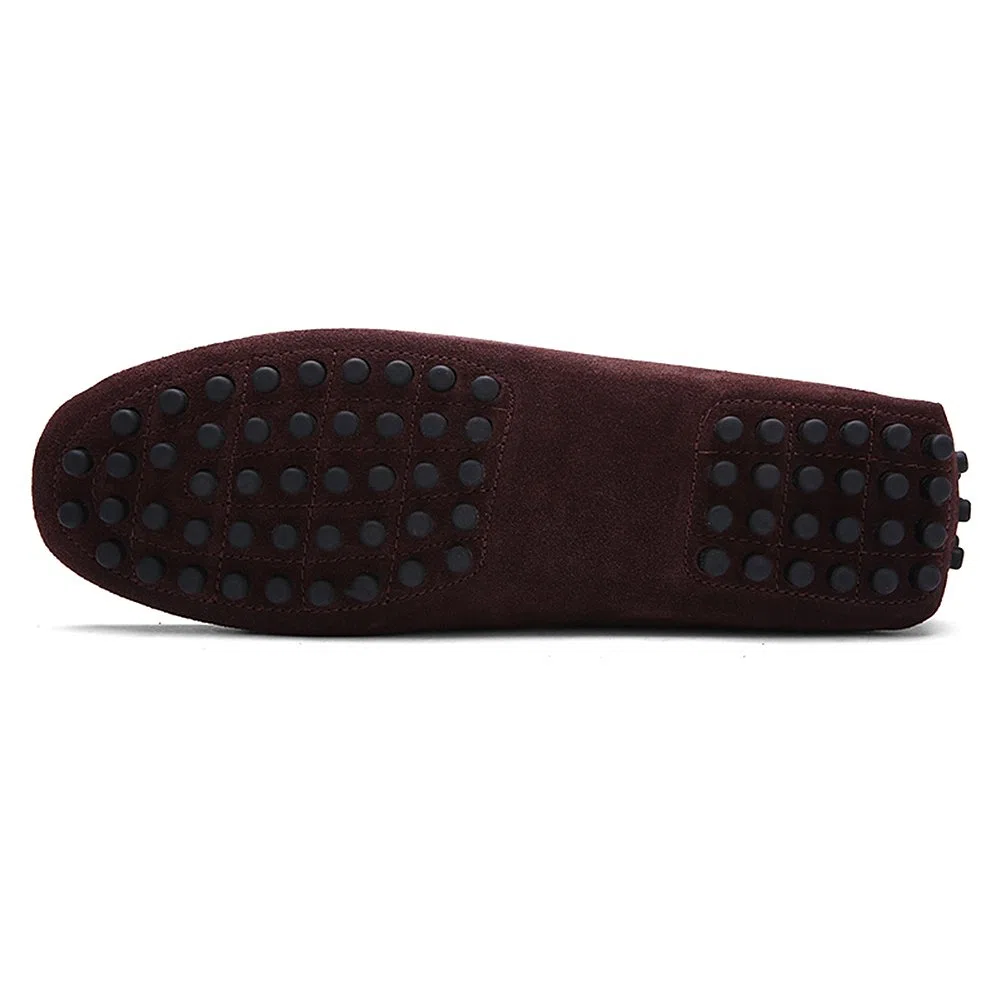 Herren Weich Wildleder Fahrschuhe Halbschuhe Handgefertigt Moccasin Slippers Große Größe
