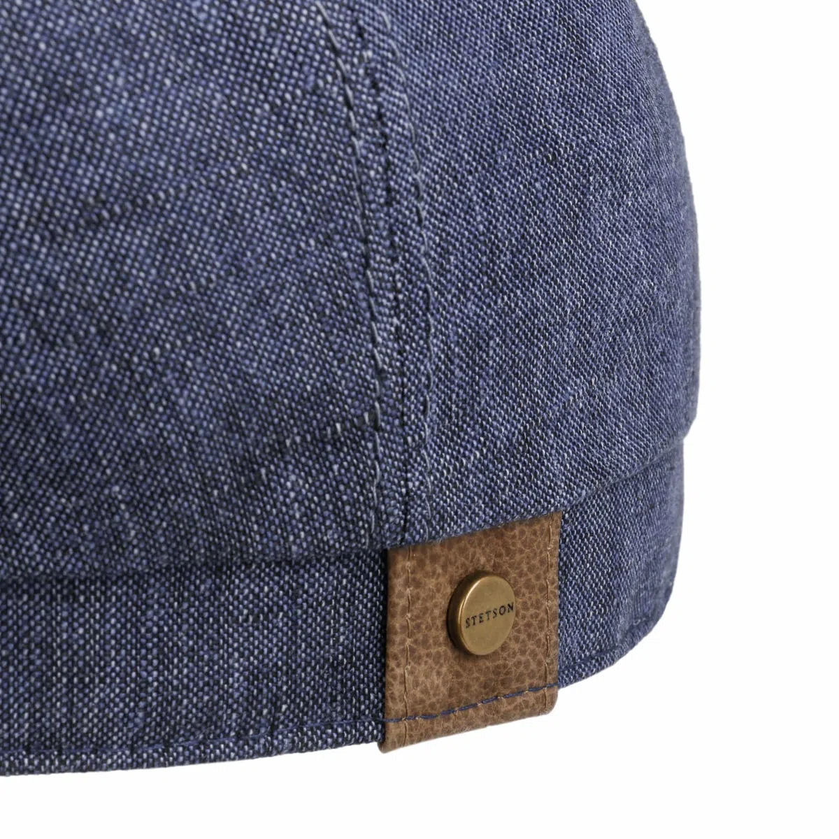 Stetson Herren Leinenhatteras Zeitungsjunge-Kappe Grau