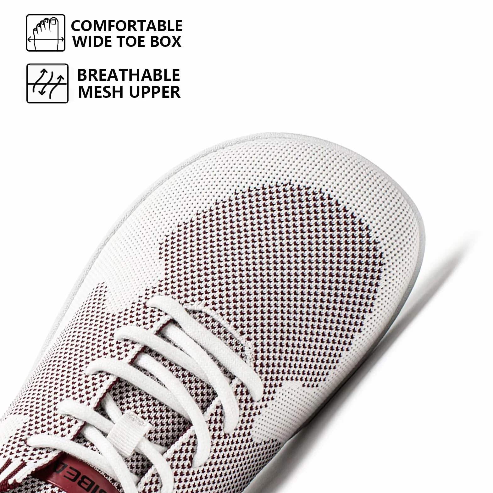 HOBIBEAR Unisex Barfußschuhe | Breite Zehenbox | Atmungsaktive Freizeitsneaker