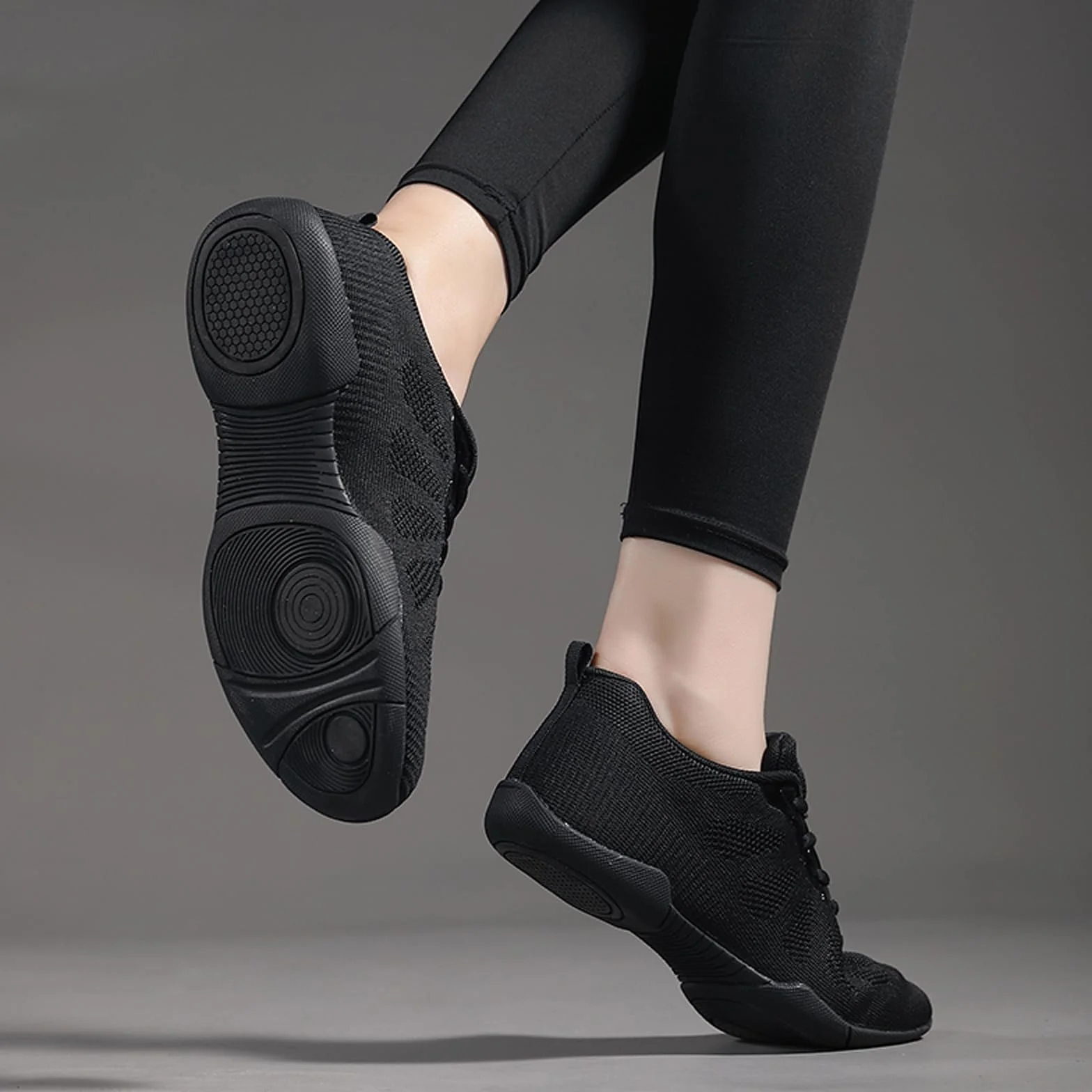Damen Cheerleading Schuhe Jazz Yoga Trainingschuhe Mädchen Cheerleadingschuhe Tanzschuhe Gymnastik Outdoor Sportschuhe Turnschuhe Schnürschuh