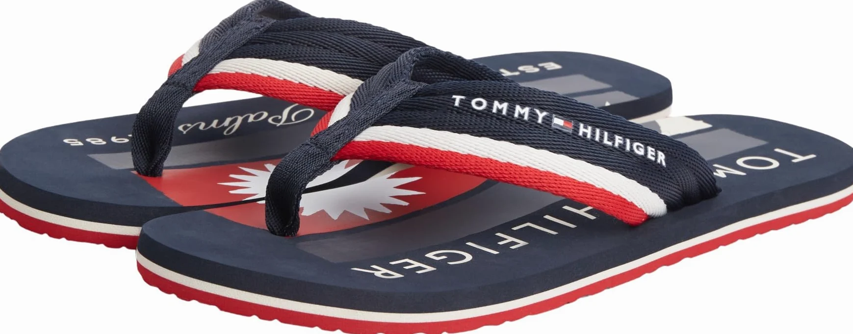 Tommy Hilfiger Herren Patch Print Hifiger Beach Sandal Fm0fm05903Zehentrenner