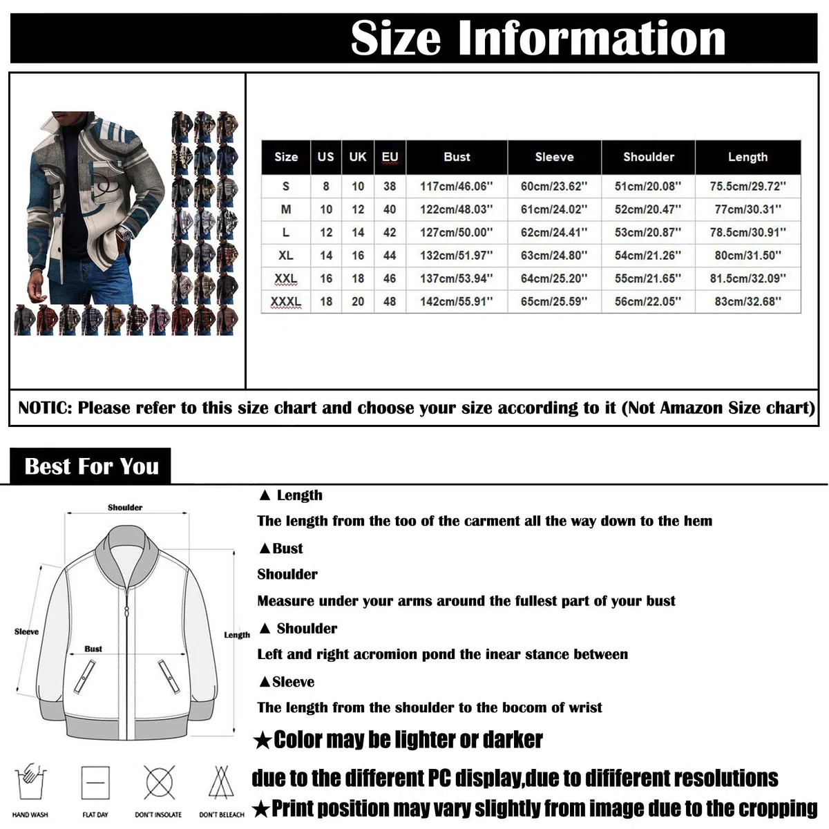 Winterjacke Herren,Taste Fahrradjacke Revers Motorrad Jacke Drucken Windbreaker Hemden Mit Taschen Leichte Tops Oberteile Herbst and Winter Herbstjacke Cardigan Lange Ärmel Oversized Tshirt