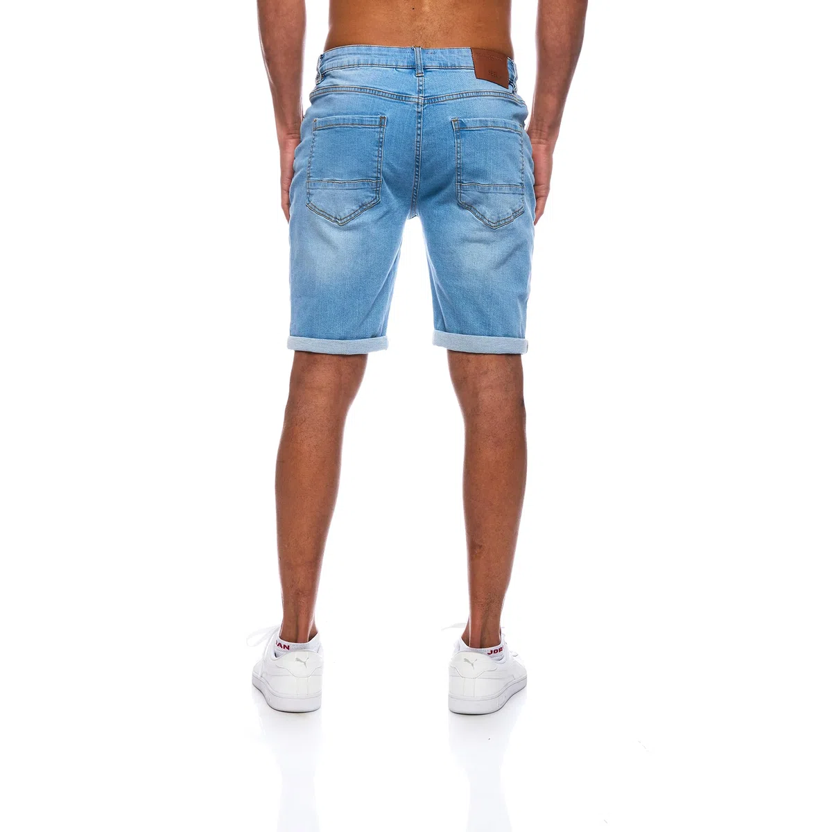 JEEL Herren Kurze Hosen - Slim-Fit Jeans-Shorts - 5-Pocket-Style - Stretch Herren-Shorts - Kurze Hose für Männer - Basic Washed