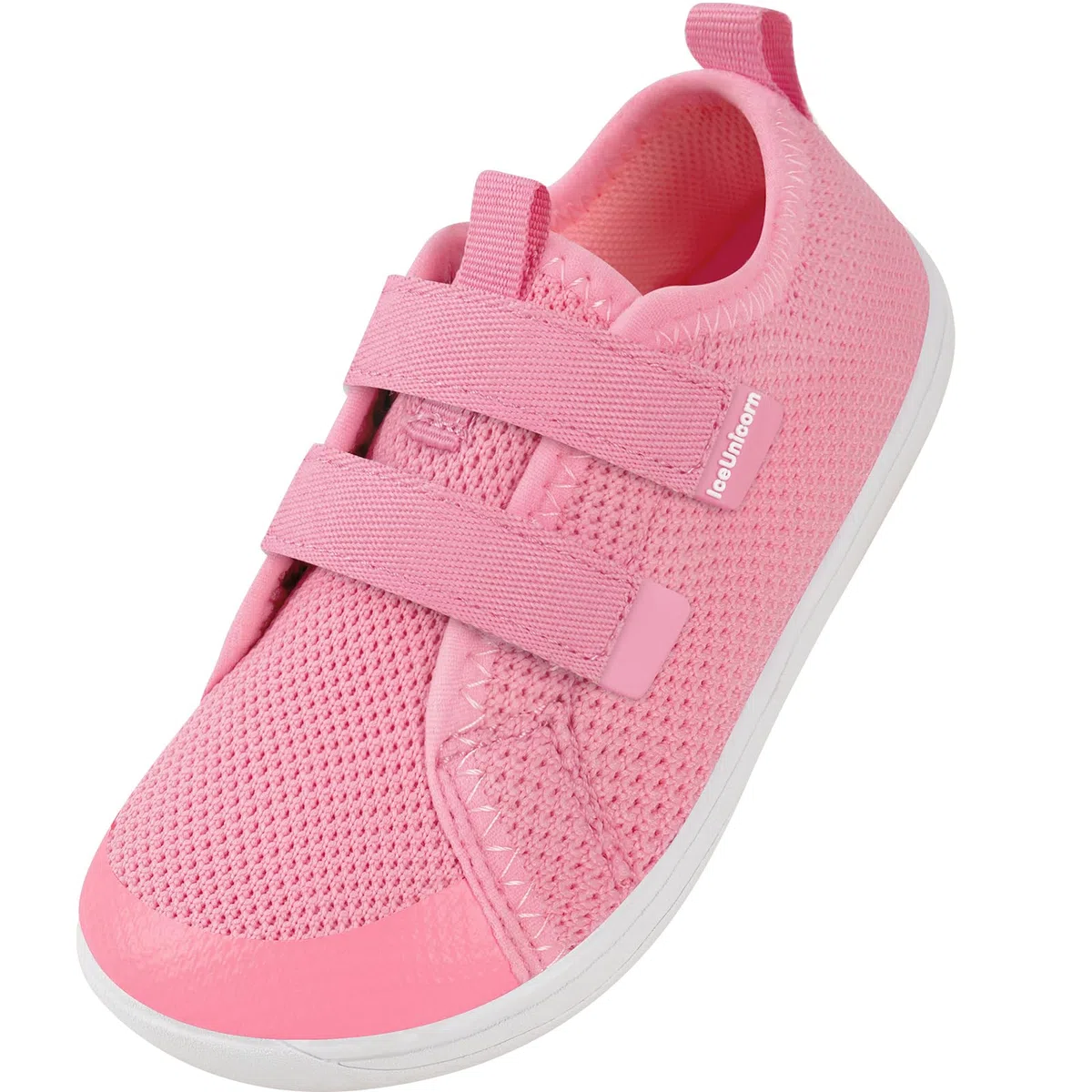 IceUnicorn Kinder Barfußschuhe Breite Zehenbox Jungen Mädchen Hausschuhe Minimalistische Outdoor Traillaufschuhe Walking Schuhe(Pink, 27EU Weit)