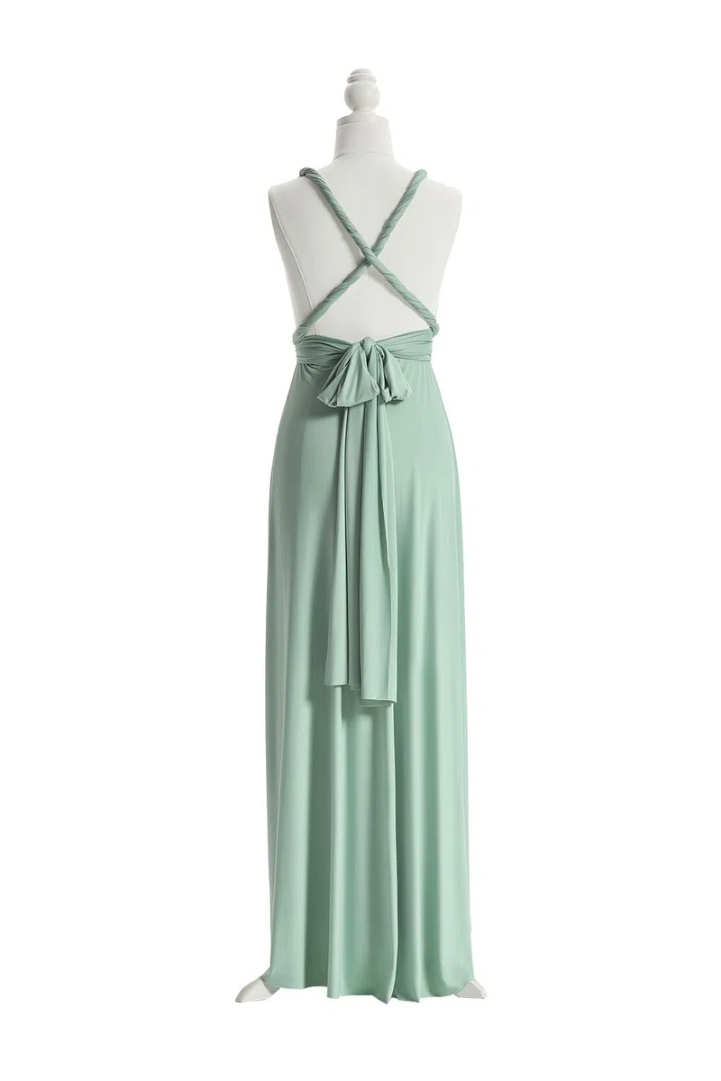 72styles Infinity Kleid mit Bandeau Brautjungfernkleid Multi-Way Kleid Lang Übergröße Convertible Twist Wickelkleid