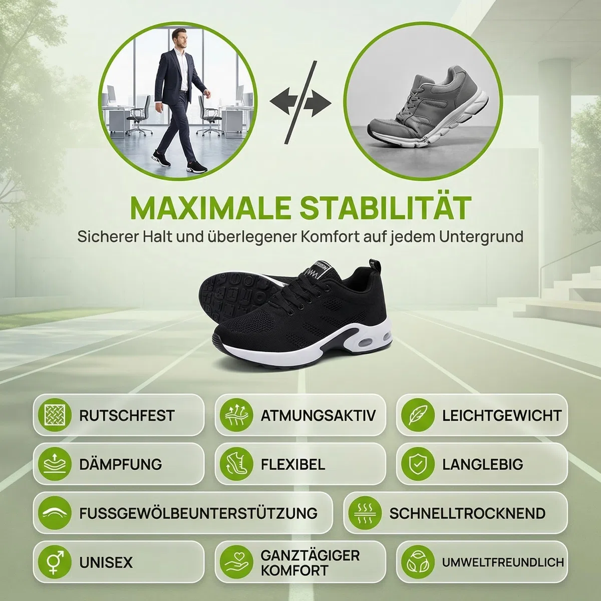 Orthocare Schuhe Damen Herren, Ergonomische Schmerzlinderungs-Schuhe, Komfort Orthopädische Leichtgewicht Schuhe