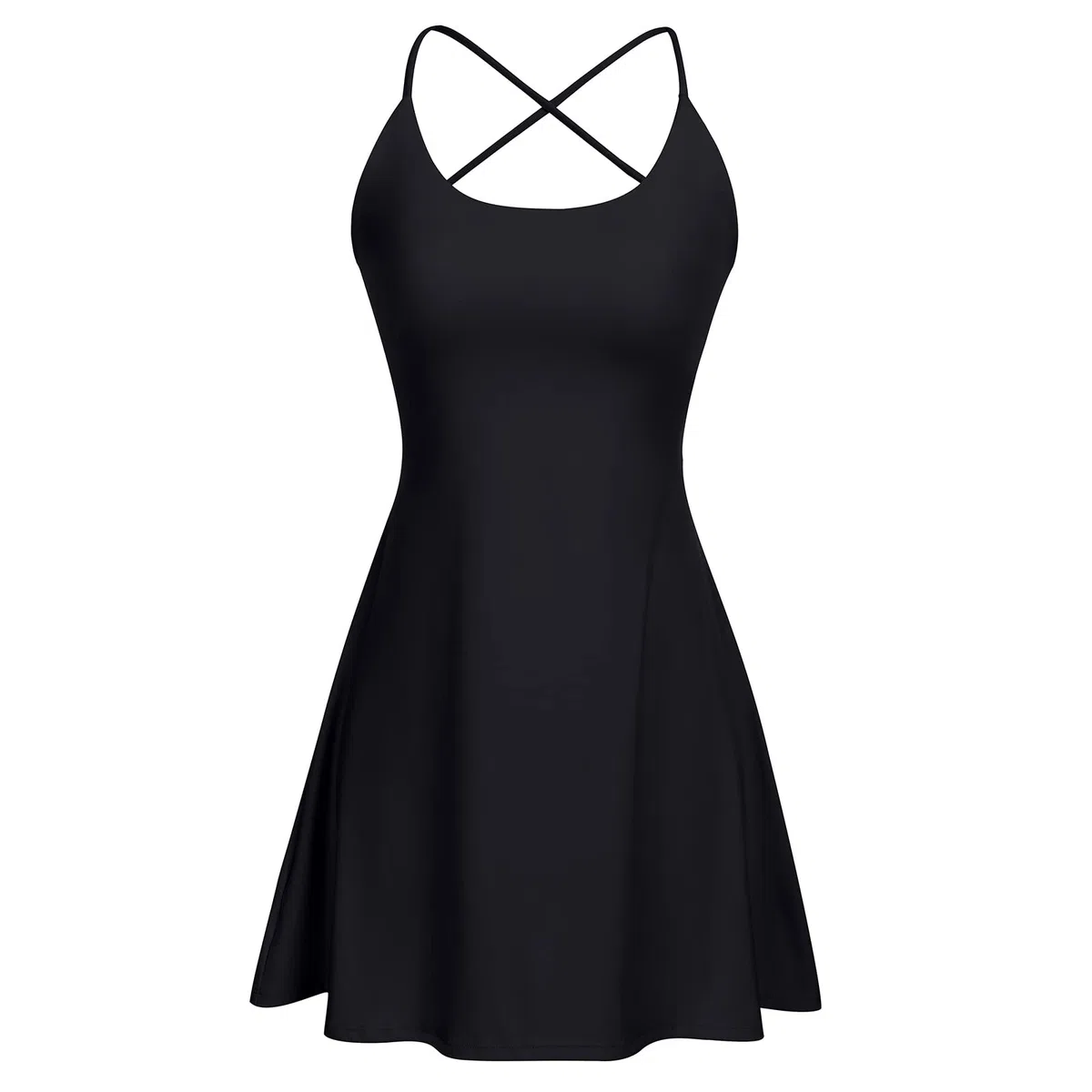 Odizli Damen Sommer Camisole Tank Rückenfreies Tennis Kleid mit Shorts Zweiteiler Golf Workout Sport Gym Sportkleidung