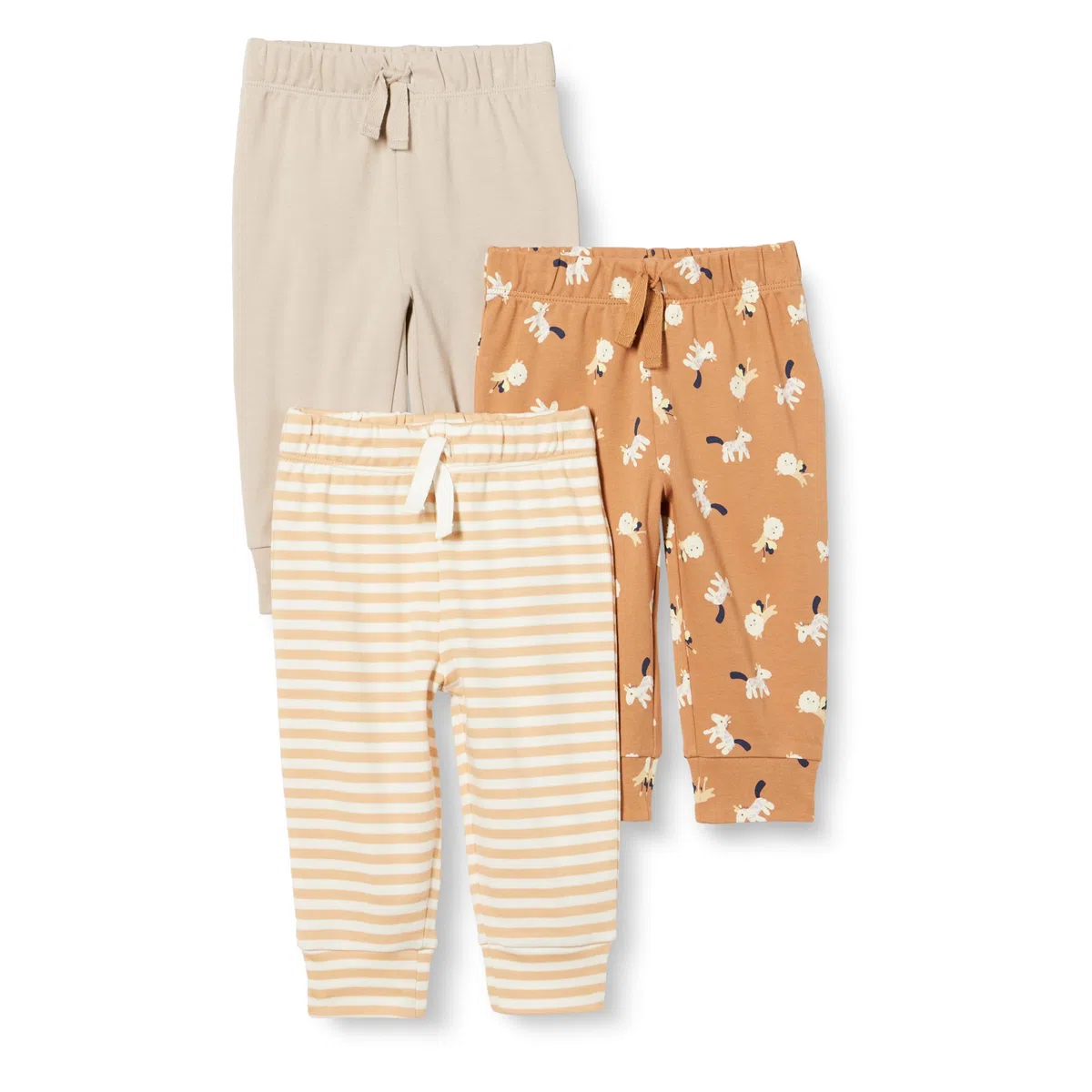 Amazon Essentials Unisex Baby und Kinder Baumwollhosen Zum Schlüpfen, Multi-Packs