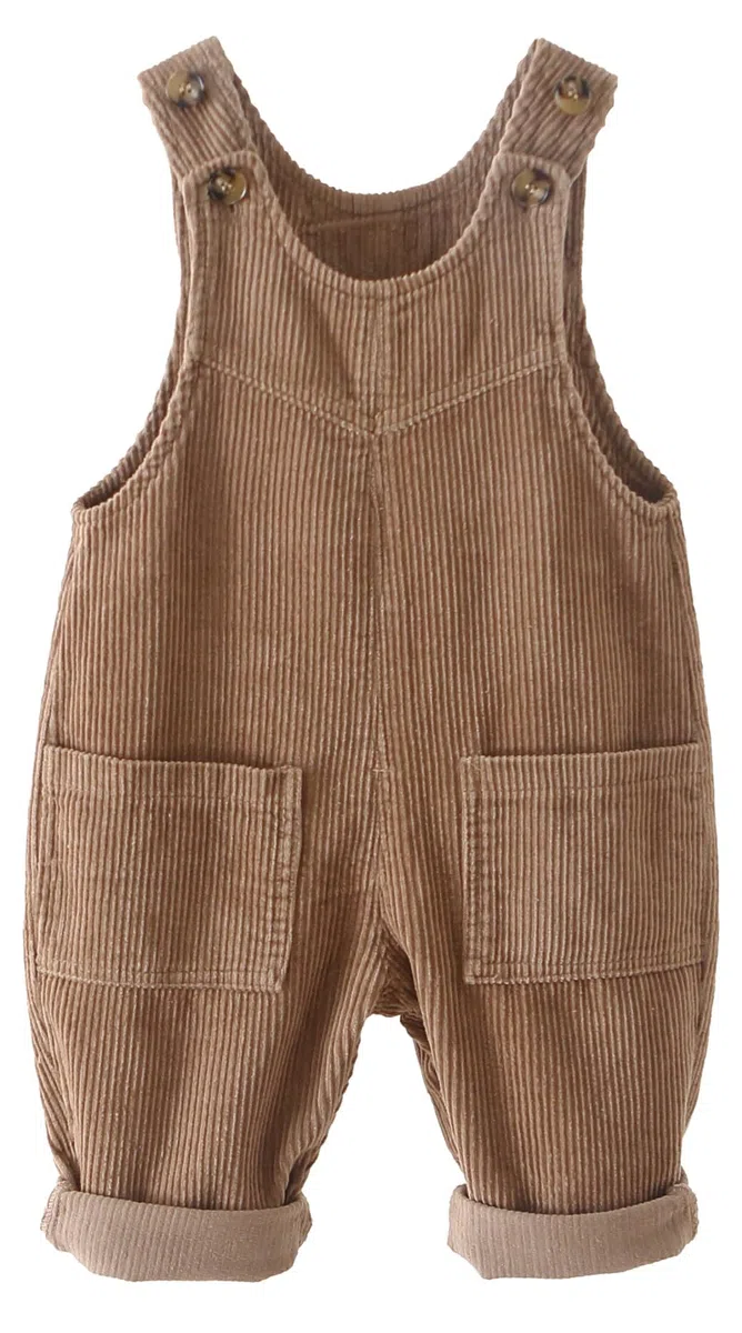 Panegy Baby Cord Latzhose Latzhose Lose Einfarbig Hosenträger Latzhose Hose Weich Retro Einteilig Knopf Lätzchen Hose Overall Outfit Neugeborenen Latzhose für Frühling Herbst