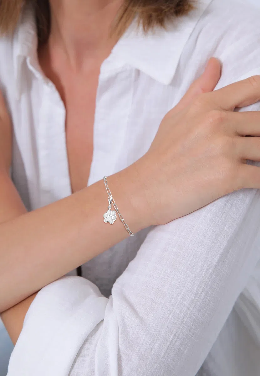 Elli Charm Damen Charm Katzenpfote Tier in 925 Sterling Silber