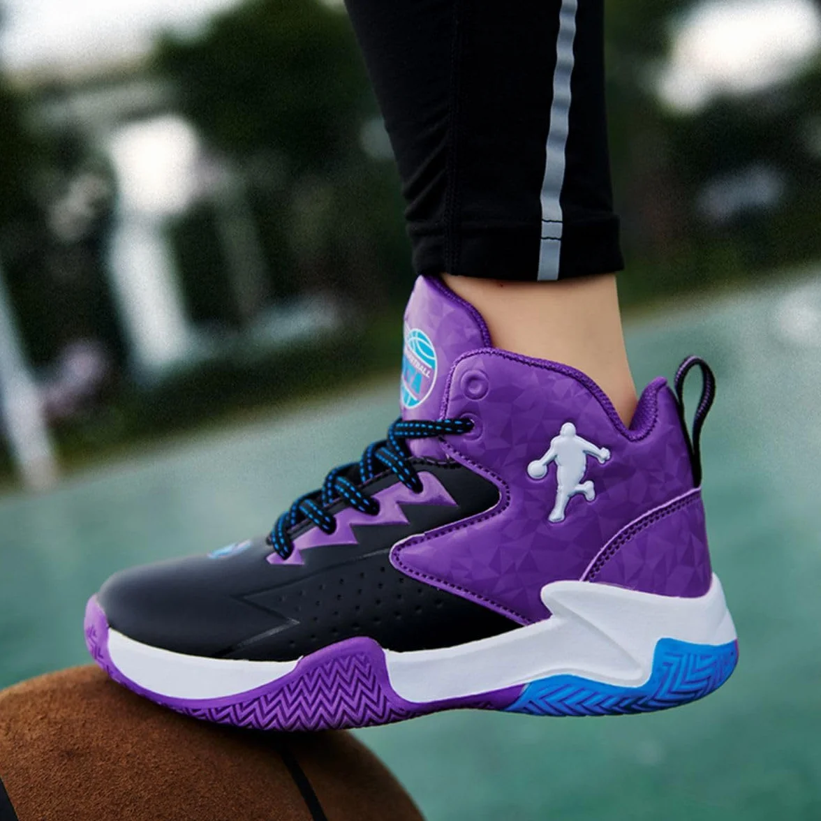 Kinder-Basketball-Schuhe Jungen-Basketball-Schuh Mädchen-Basketball-Trainer Kinder-Sportschuhe Sport-Laufschuhe