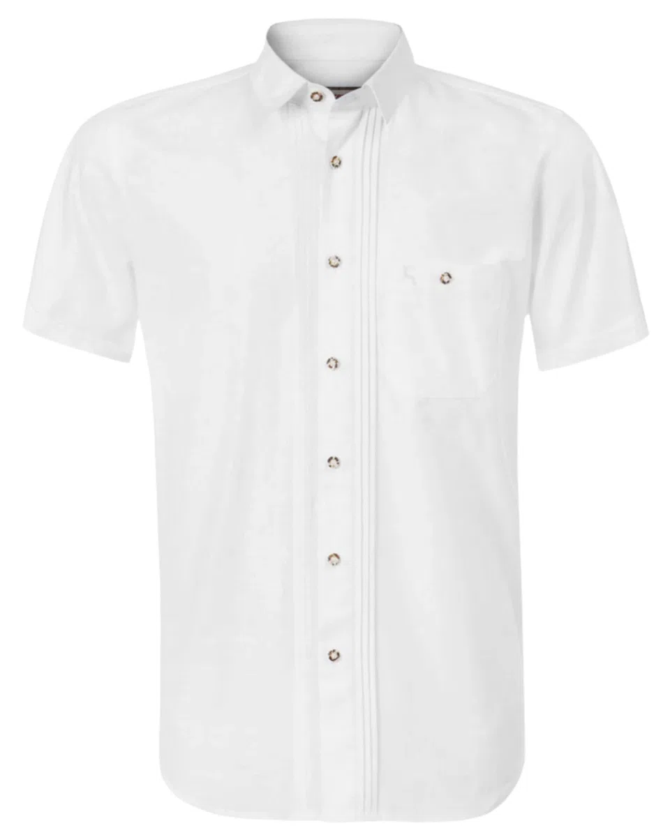 Stockerpoint Herren Kurzarm Trachtenhemd Bodo I Größe S-2XL I Traditionelles & modernes Design I Atmungsaktiv & pflegeleicht I 100% Baumwolle I Perfekt für Trachten & Festlichkeiten