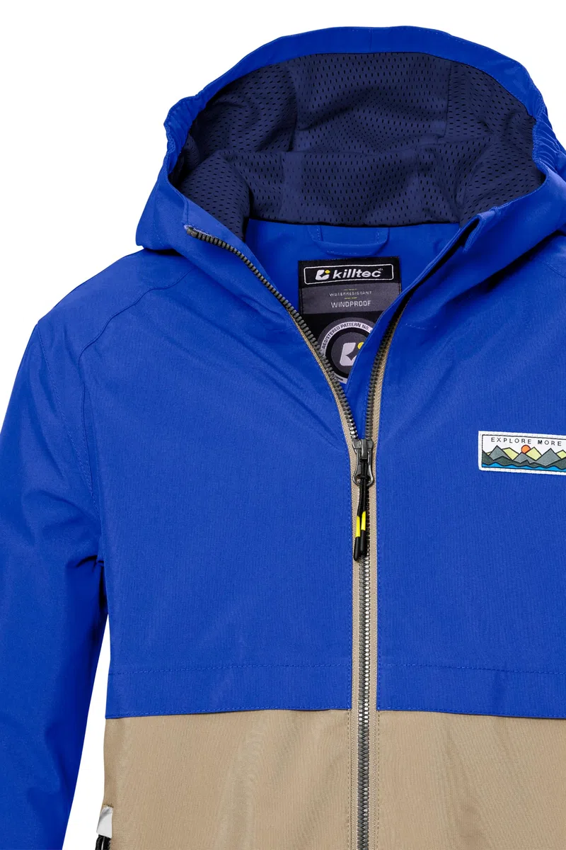 Killtec Jungen Kos 141 Bys Jckt Funktionsjacke ist wasserdicht/Regenjacke mit Kapuze