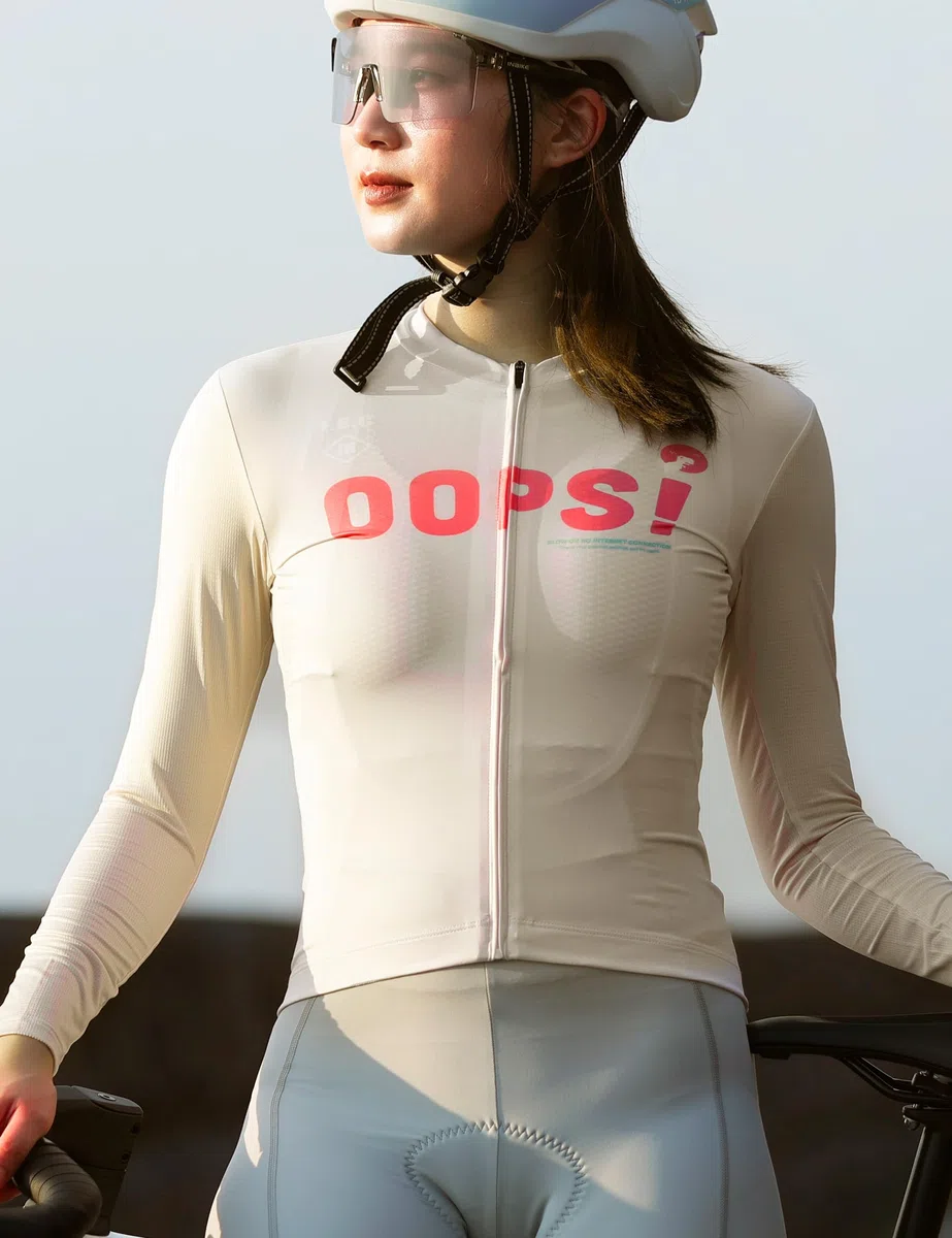 INBIKE Radtrikot Fahrradtrikot Damen Langarm mit 3 Taschen Atmungsaktiv Schnelltrocknend Fahrradsport Frauen WL535