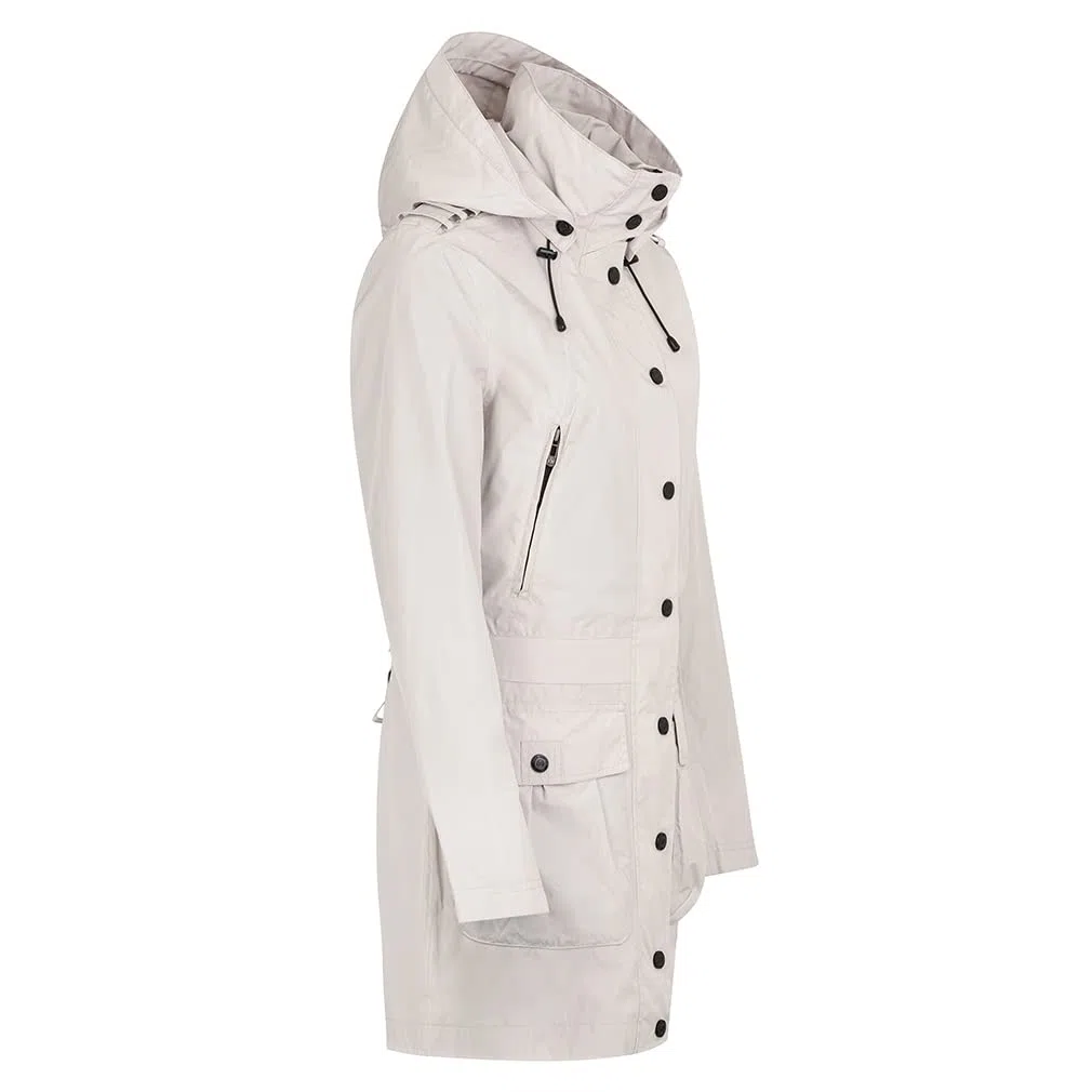 Knuffelwuff Damen Übergangsjacke - Leichte wasserdichte Jacke Lexington - Atmungsaktive Regenjacke mit extra vielen Taschen für Outdoor, Wandern, Reisen, Gassi gehen