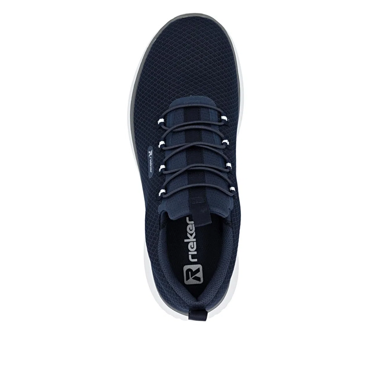 Rieker B9655-00 Herren Slip On Sneaker Textil in schwarz - Gr. 40