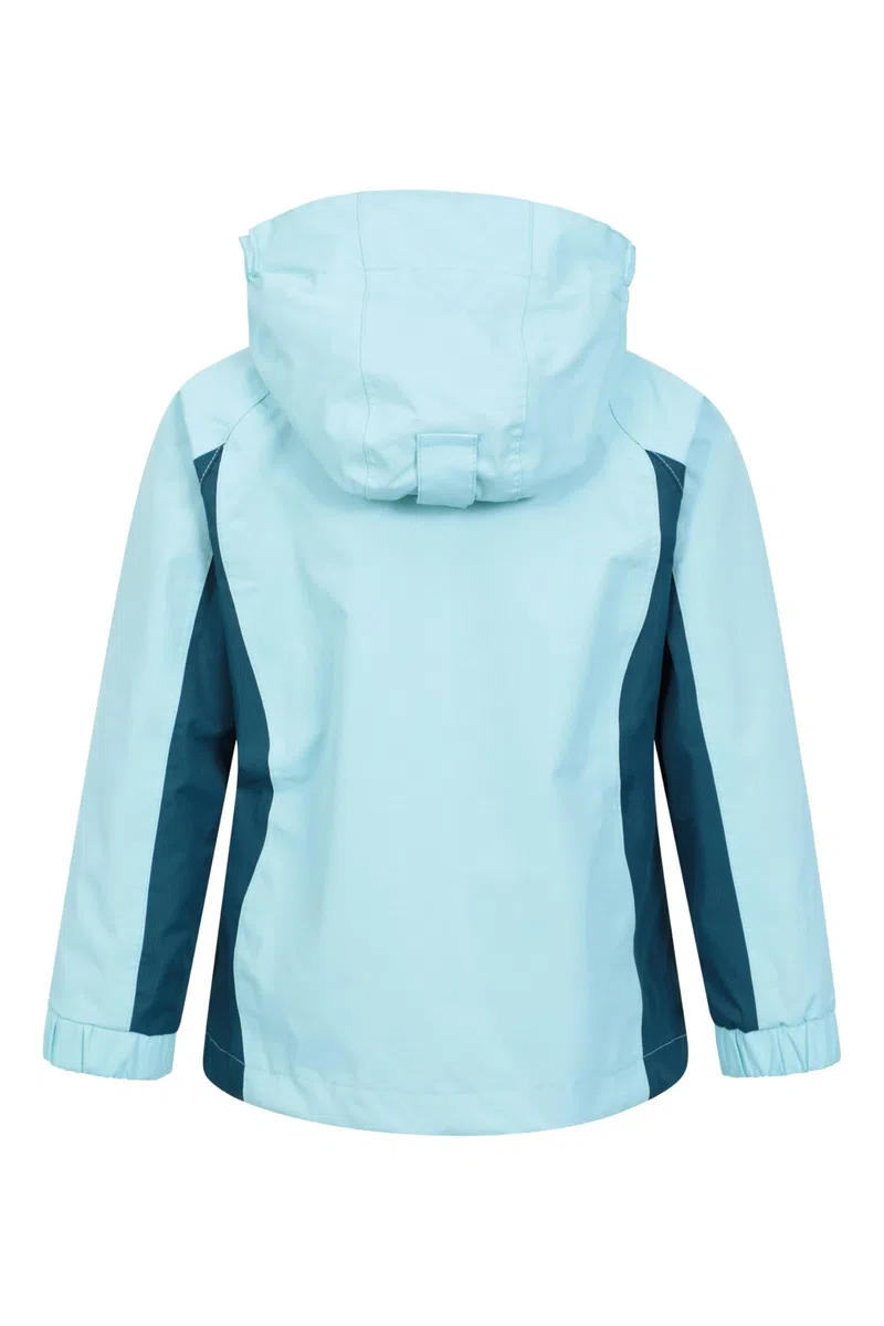 Mountain Warehouse Shelly II Kinderjacke - Wasserfest, versiegelte Nähte, Regenjacke mit verstellbare Bündchen, Taschen, Jungen und Mädchen - Frühling, Sommer