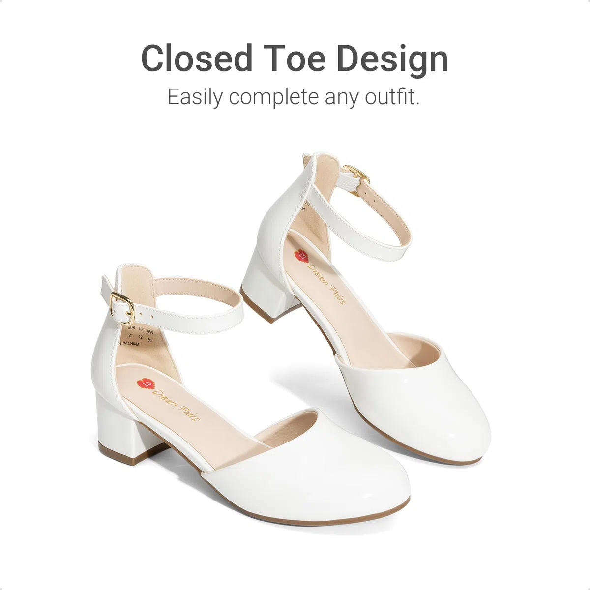 DREAM PAIRS Prinzessin Schuhe Mädchen Stöckelschuhe Kinder Ballerinas Mädchen Kommunionschuhe Schulschuhe Absatzschuhe Für Hochzeiten Geburtstagsfeiern Campus