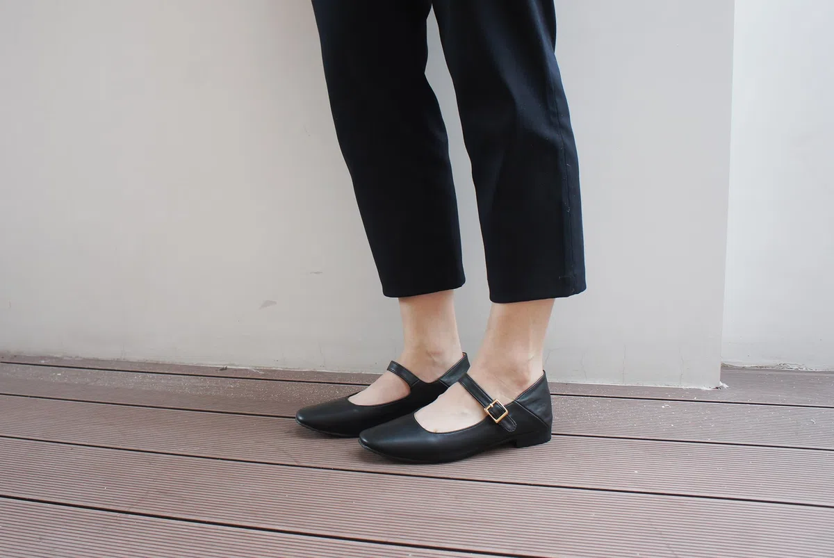 Feversole Mary Jane Halbschuhe,Flach Freizeit Tanzschuhe