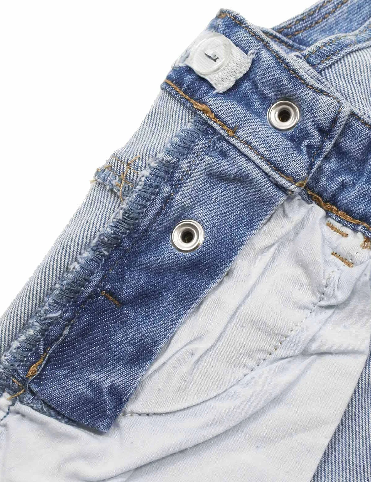 KIDSCOOL SPACE Mädchen-Denim-Latzhose,Little Big Kid Zerrissene Jeans-Arbeitskleidung