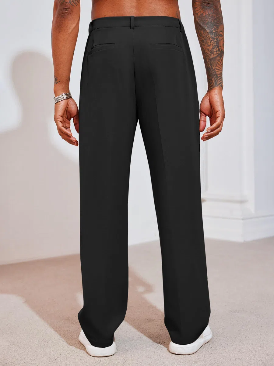 Runcati Herren Chino Hose Lockere Freizeithose Elegante Anzughose Stilvolle Stoffhose Männer Hosen für Business