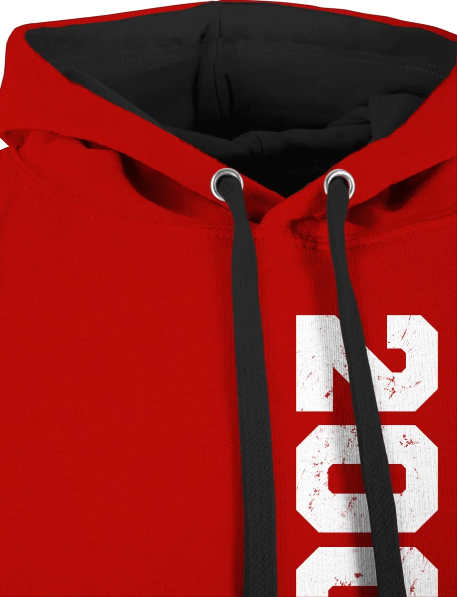 Shirtracer - Pullover Herren Frauen Hoodie Kontrast zweifarbig - 18. Geburtstag - Special Edition 2008