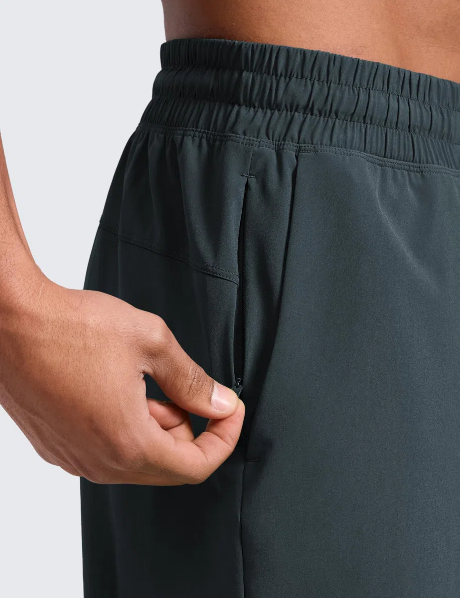 CRZ YOGA Herren Sports Shorts Schnelltrocknend Fitness Kurz Hose Laufshorts mit Taschen - 13/18/23cm
